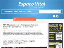 Tablet Screenshot of espacovital.com.br